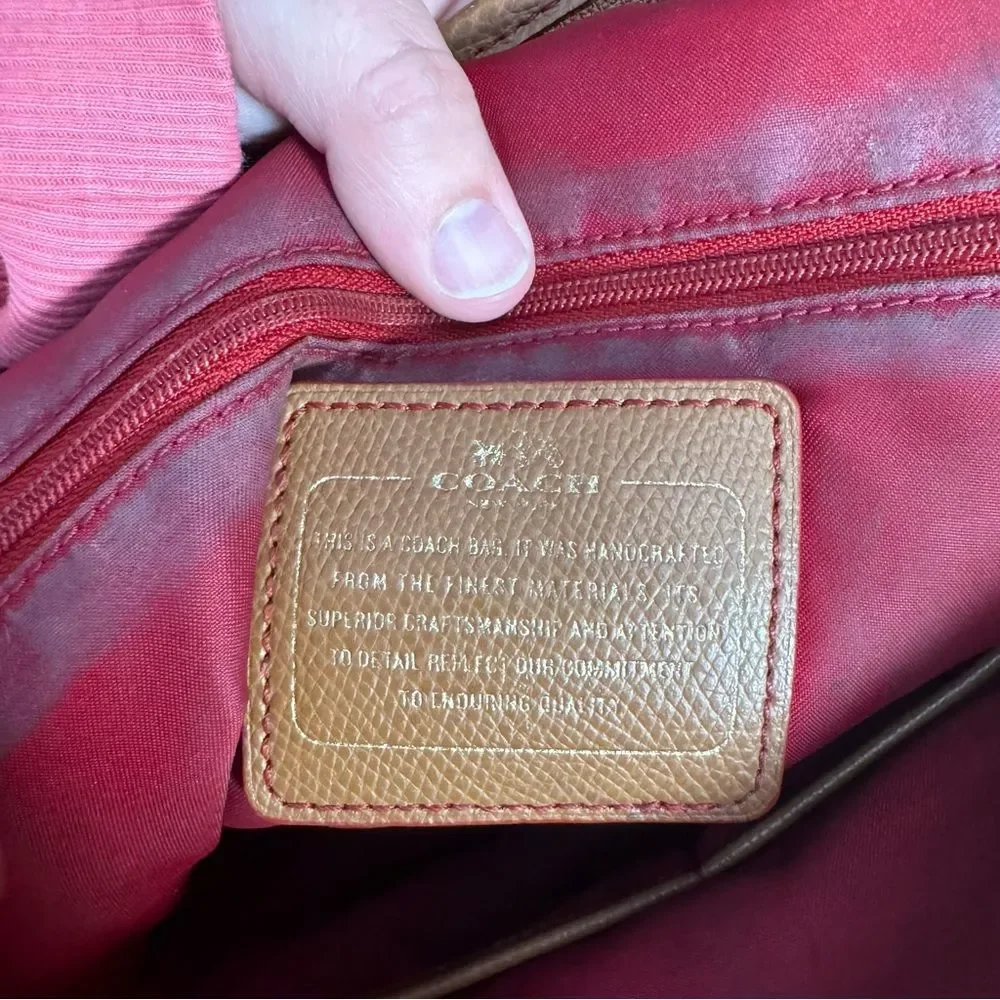 Coach Orange Sawyer Tote Bag